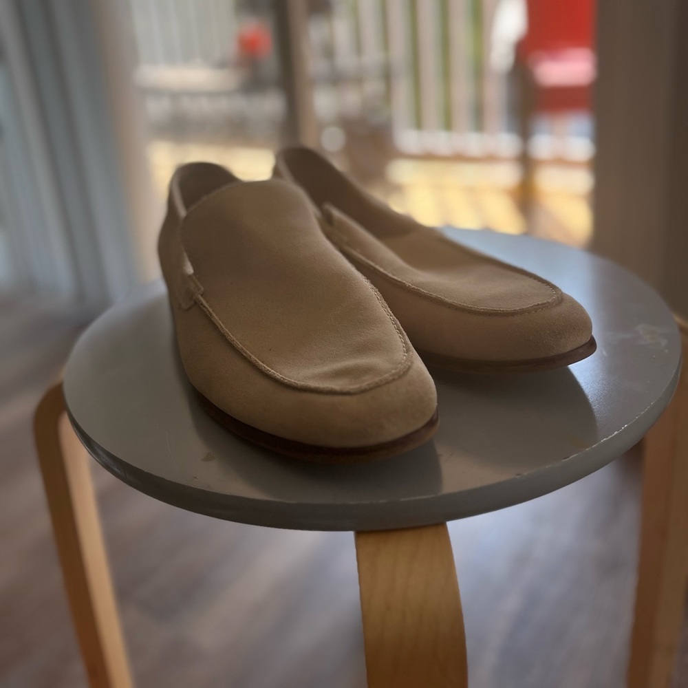 Tan Suede Loafers